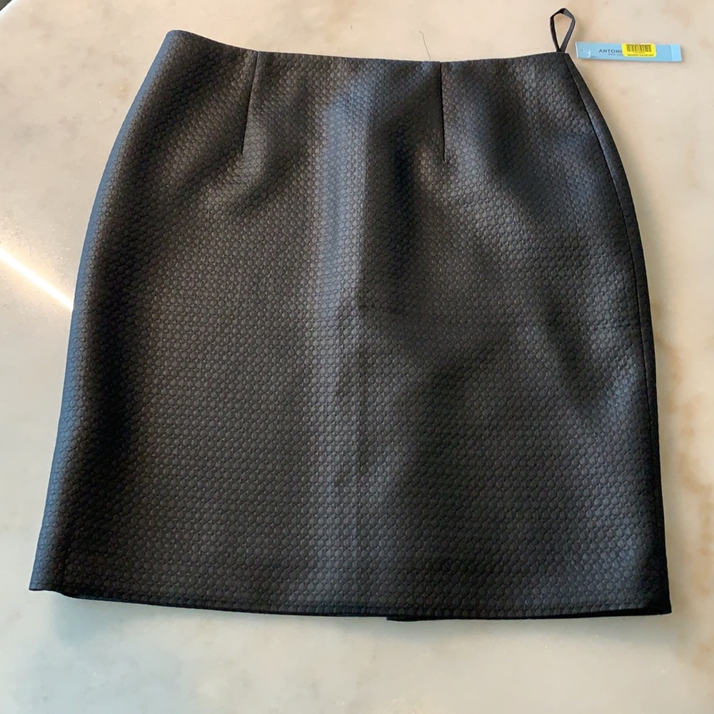 Antonio Melani black textured skirt
